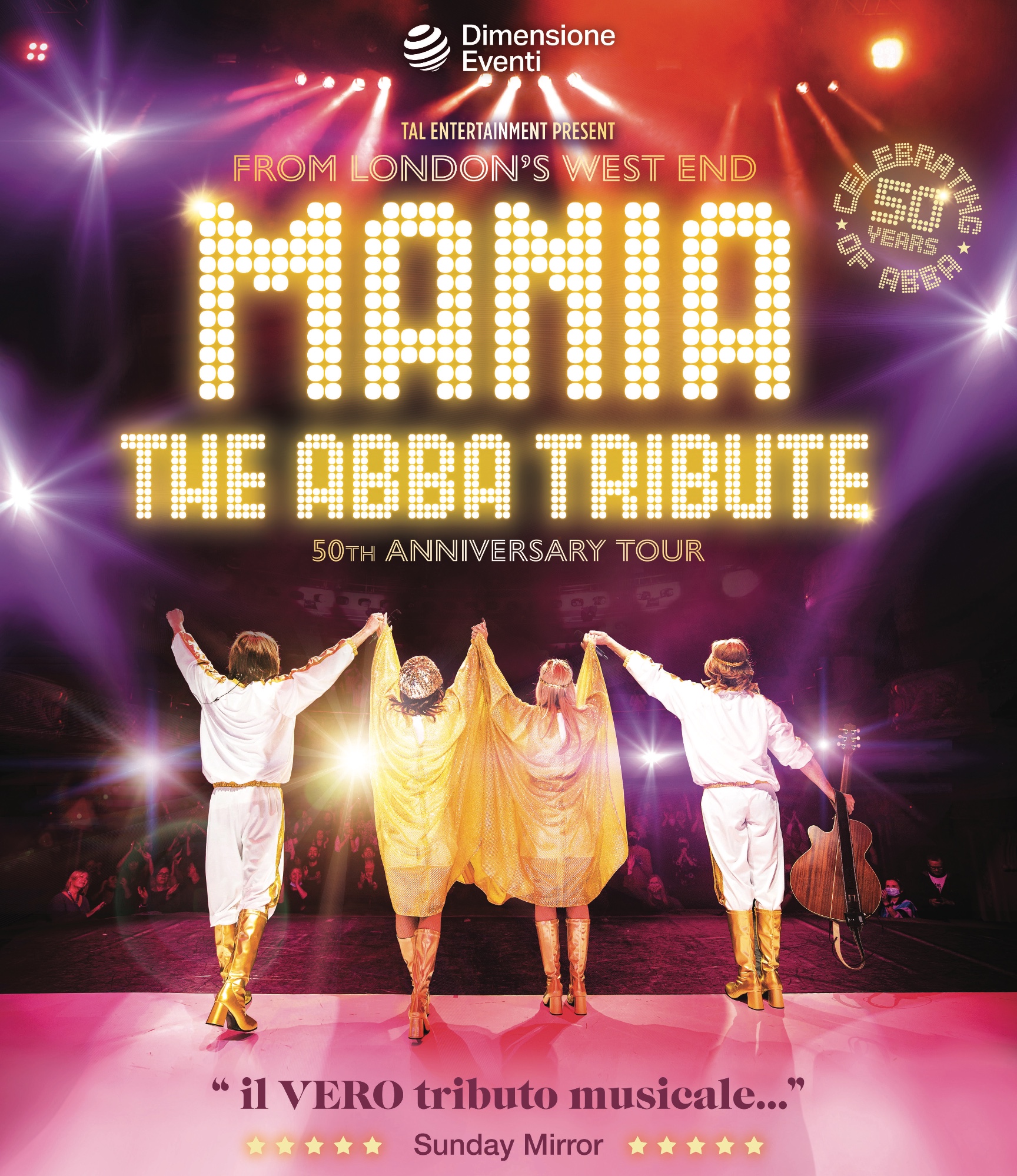 MANIA – THE ABBA TRIBUTE 31 OTTOBRE 2023 - Martedì ORE 21.00